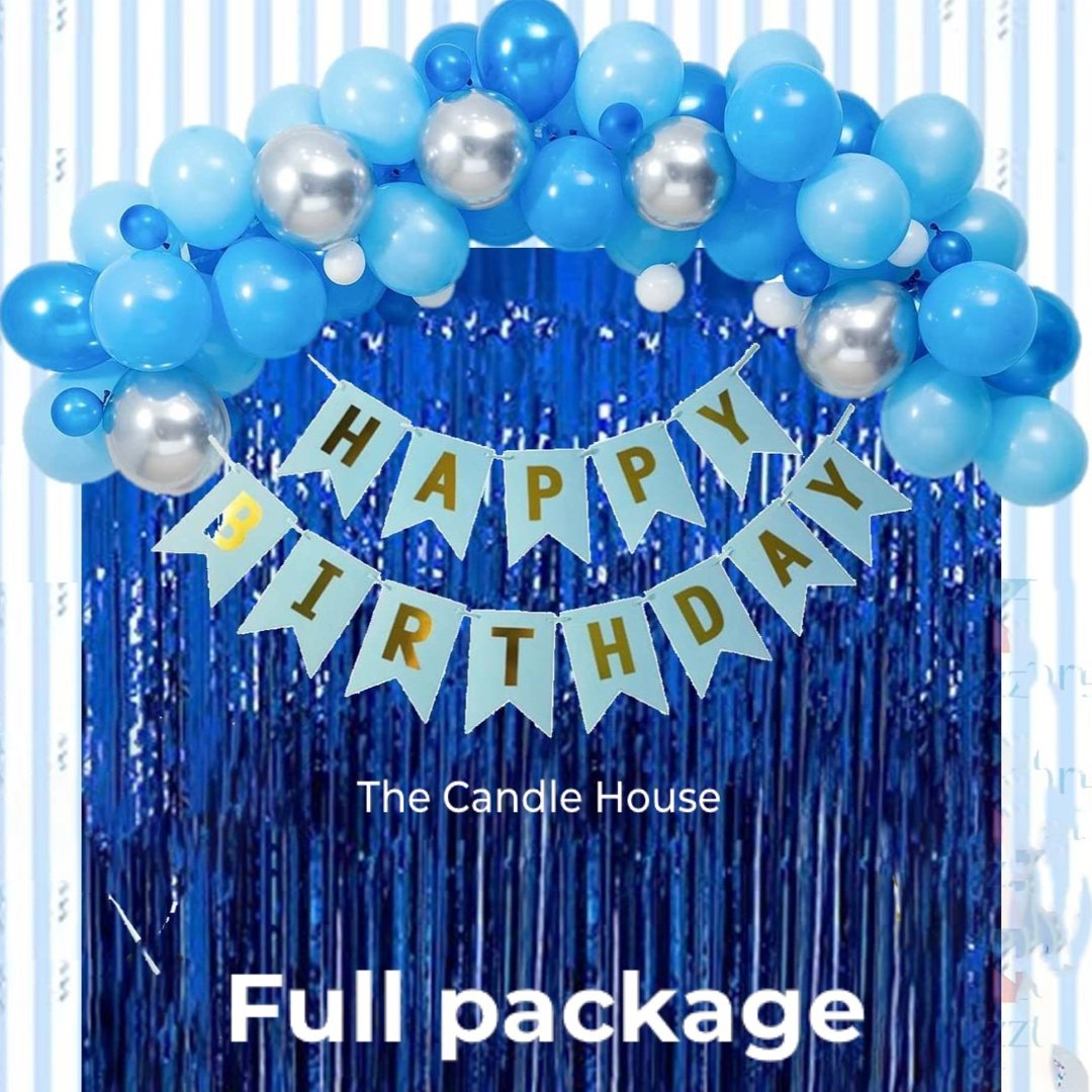 birthday package Happy Birthday Combo Full Set Blue - Image 1
