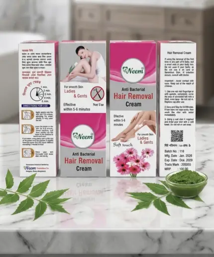 Neem Anti Bacterial Hair Removal Cream – মসৃণ ও অ্যান্টি-ব্যাকটেরিয়াল ত্বক সুরক্ষা